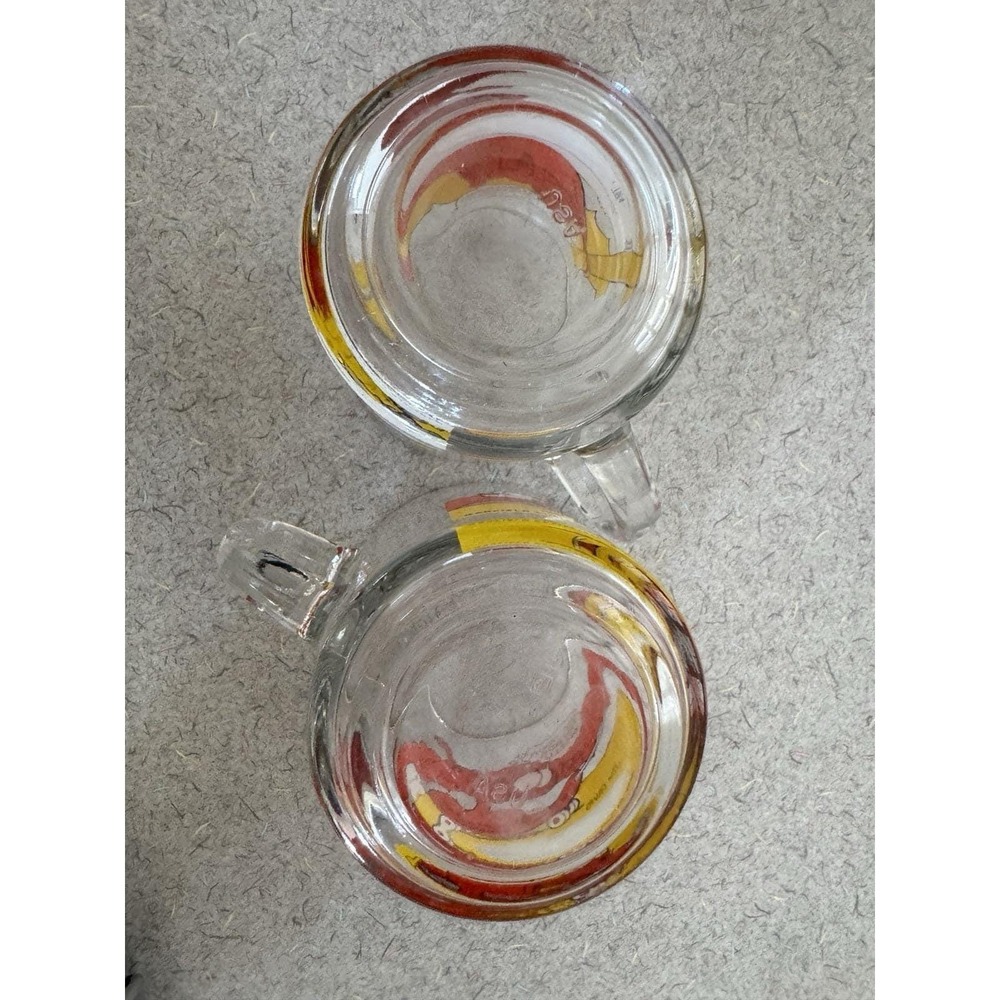 GARFIELD & ODIE Vintage 1978 Clear McDonald's Glass Coffee Cups Mugs (Set of 2) - Picture 7 of 9